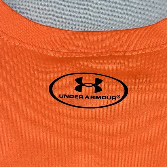 Under Armor 3-6 Months Onesie Bodysuit Beast Mode Short Sleeve Orange - Picture 4 of 10